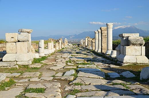 Street view of ancient Laodicea