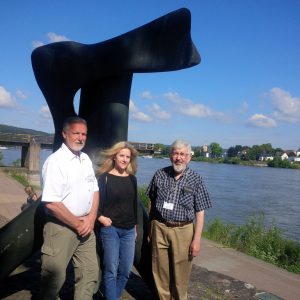 Larry Bardell, Jennifer Sears and John Yoder at Remagen