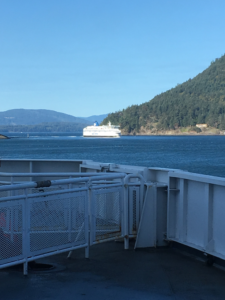 On the ferry to Vancouver Island 