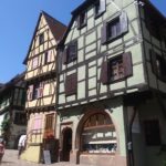 Historic buildings in downtown Riquewihr.